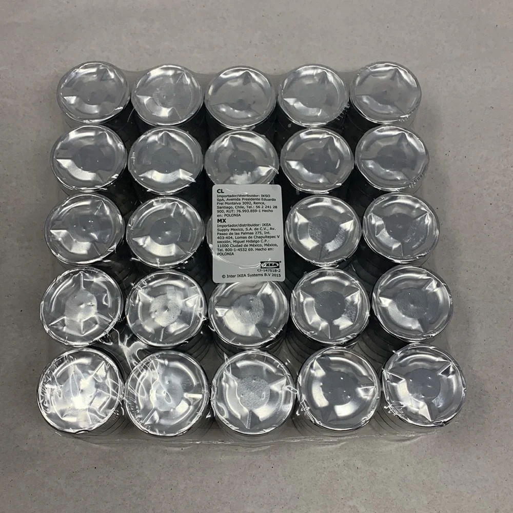 100 piece GLIMMA Unscented tealights 4hr Ikea Sweden